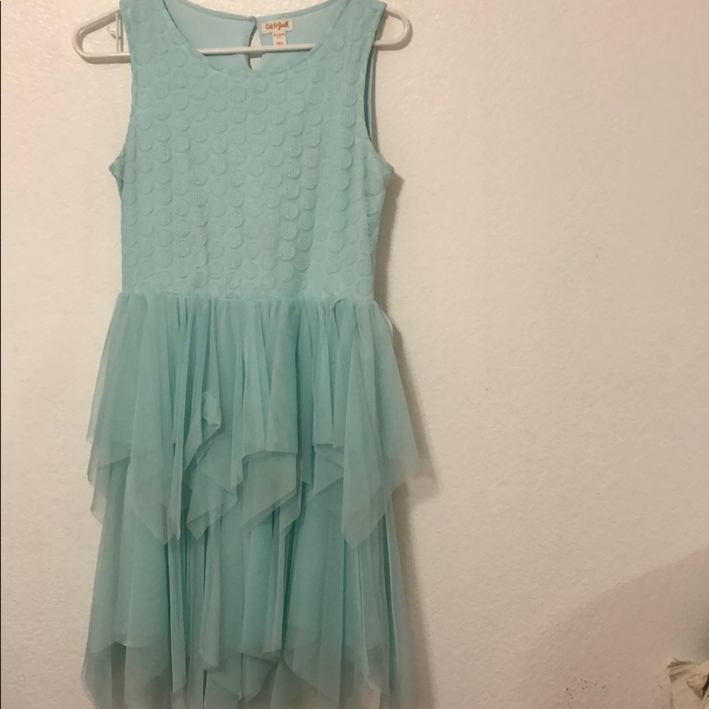 Girls teal dress